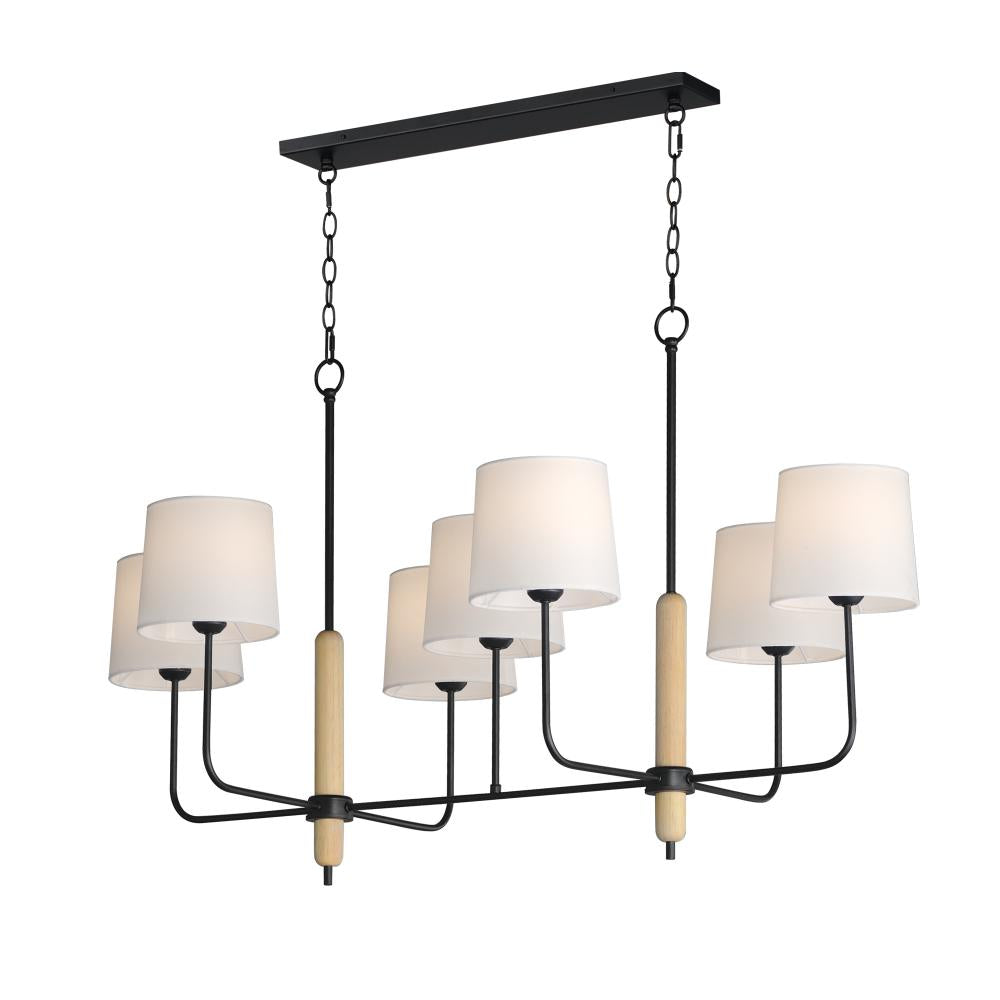 Bozeman 28 Inch Linear Pendant – Natural Wood