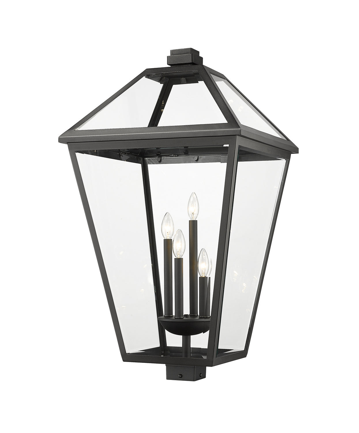 Z-Lite Talbot 579PHXLXS-BK Outdoor Post Top Mount Light Fixture - Black (OPEN BOX)