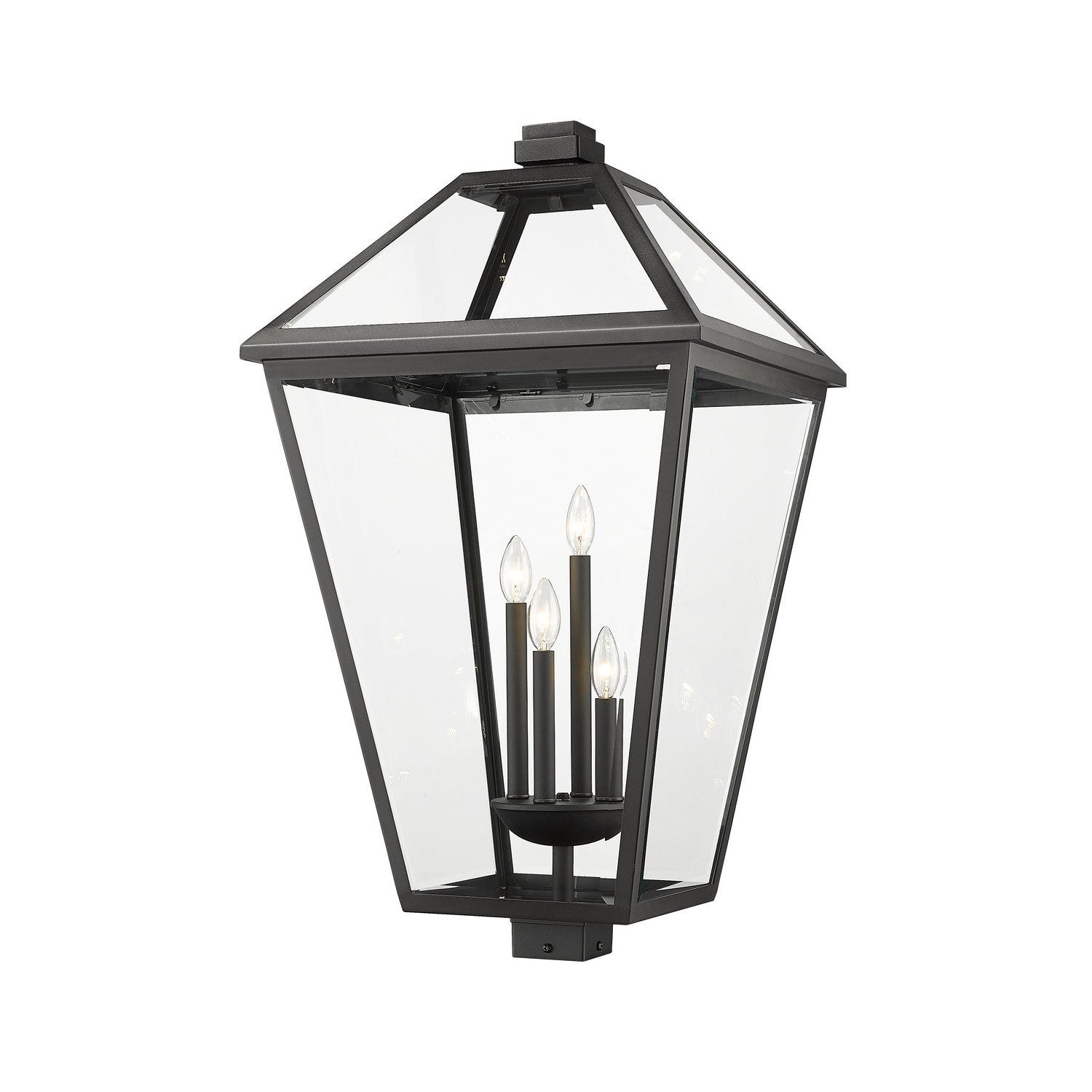 Z-Lite Talbot 579PHXLXS-BK Outdoor Post Top Mount Light Fixture - Black (OPEN BOX)