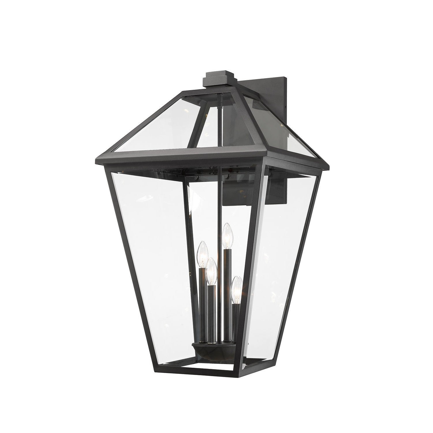 Z-Lite Talbot 579XLX-BK Outdoor Wall Lantern Light Fixture - Black (OPEN BOX)