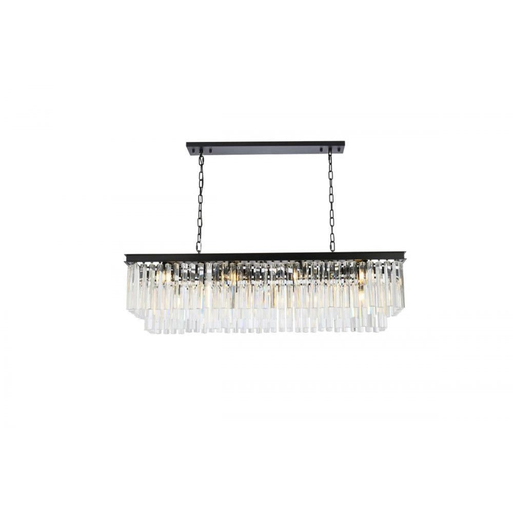 Elegant Lighting SYDNEY 1202D50MB/RC Chandelier Transitional - Matte Black