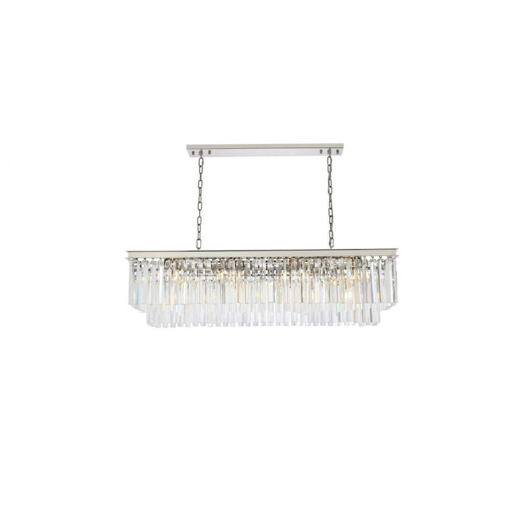 Elegant Lighting SYDNEY 1202D50PN/RC Chandelier Transitional - Polished Nickel