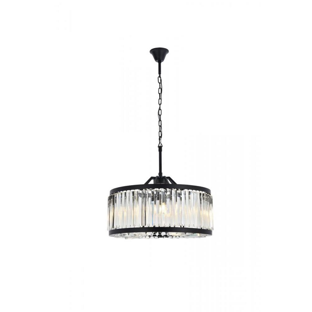 Elegant Lighting CHELSEA 1203D28MB/RC Chandelier Transitional - Matte Black