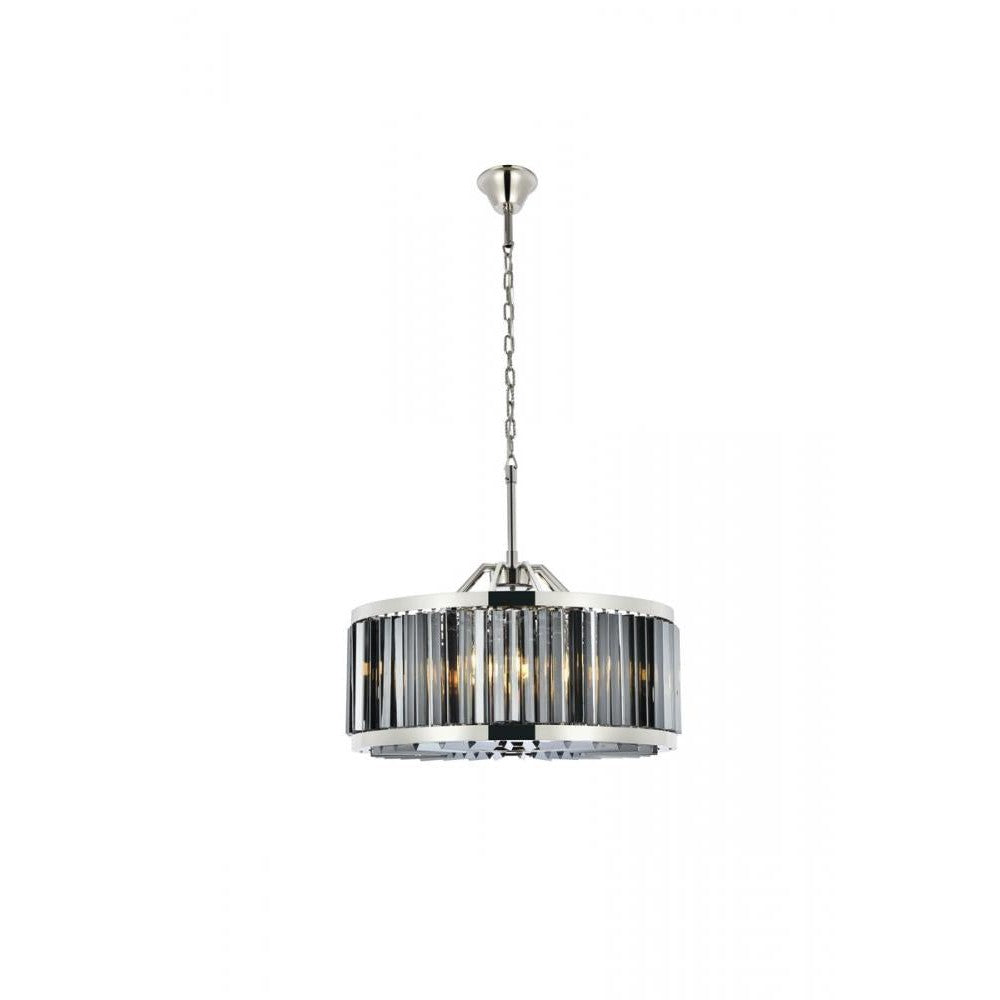 Elegant Lighting CHELSEA 1203D28PN-SS/RC Chandelier Transitional - Polished Nickel