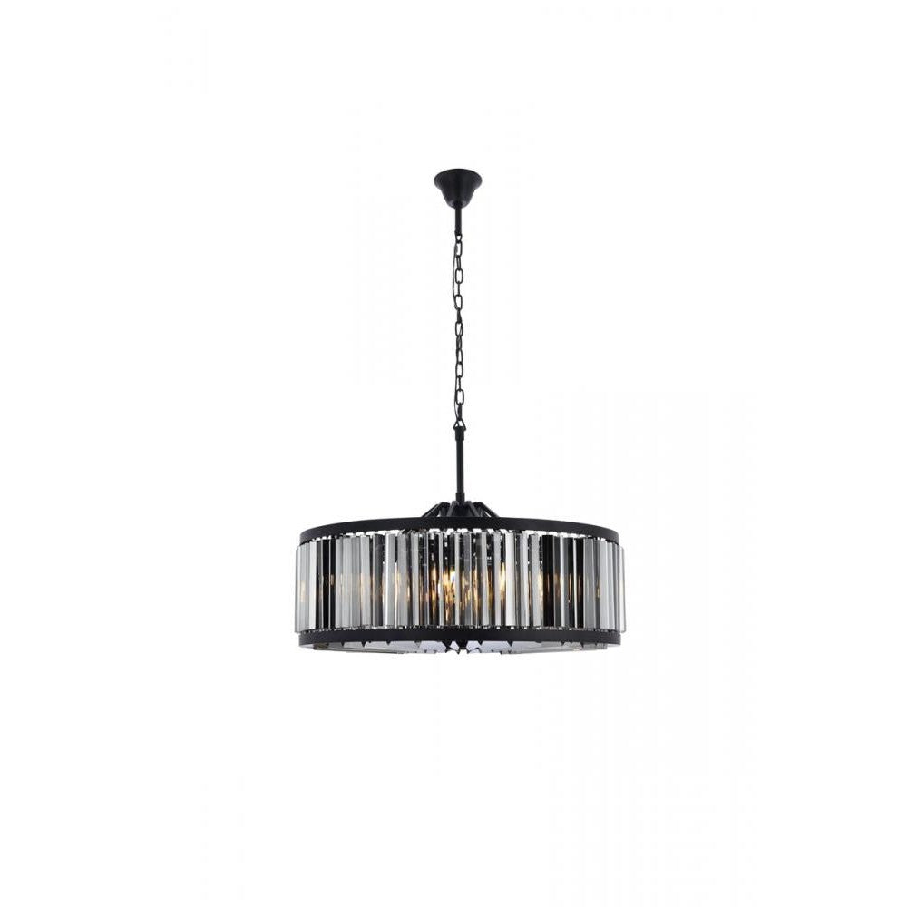 Elegant Lighting CHELSEA 1203D35MB-SS/RC Chandelier Transitional - Matte Black