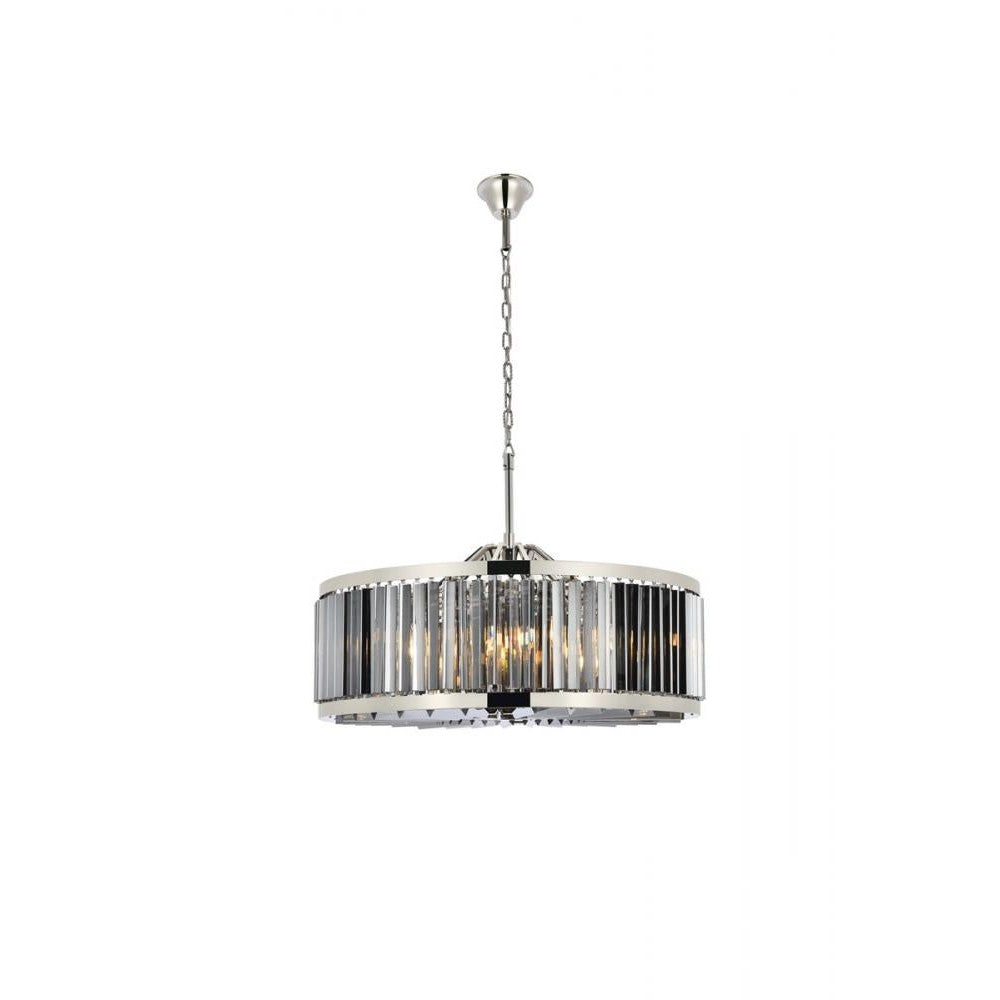 Elegant Lighting CHELSEA 1203D35PN-SS/RC Chandelier Transitional - Polished Nickel