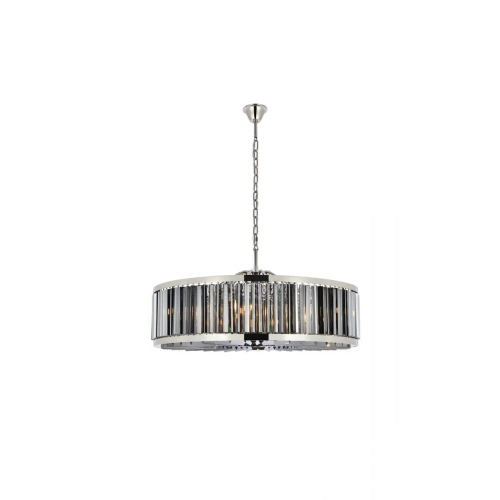 Elegant Lighting CHELSEA 1203G43PN-SS/RC Chandelier Transitional - Polished Nickel