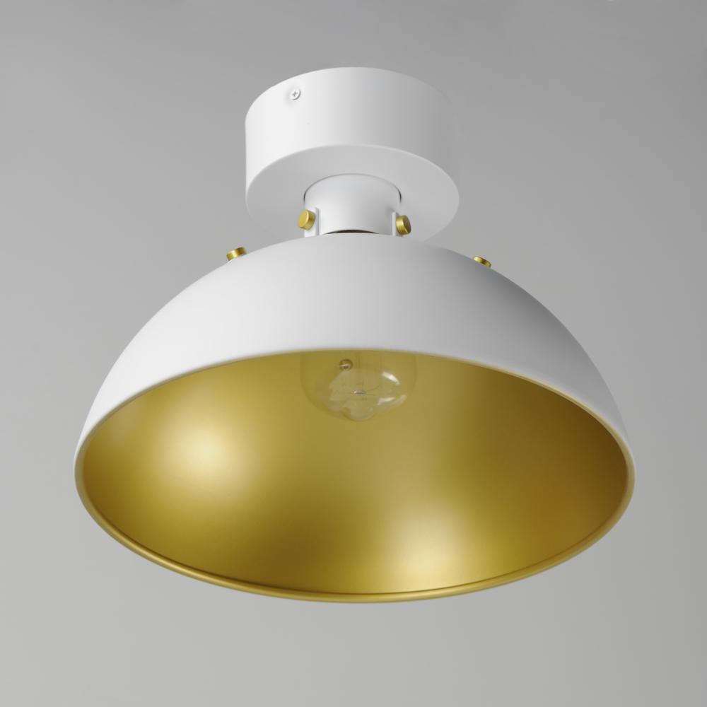 Maxim Lighting DAWN 12040WTSBR Semi Flush Mt Traditional - Brass