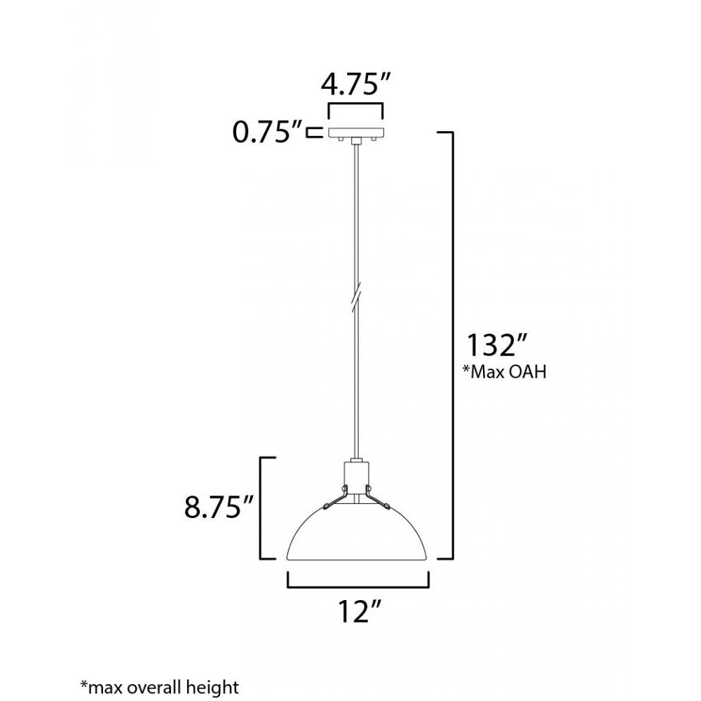 Maxim Lighting DAWN 12042SN Pendant Traditional - Nickel