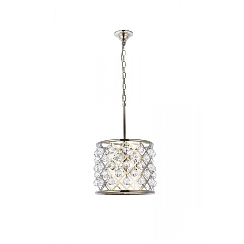 Elegant Lighting MADISON 1204D14PN/RC Pendant Transitional - Polished Nickel