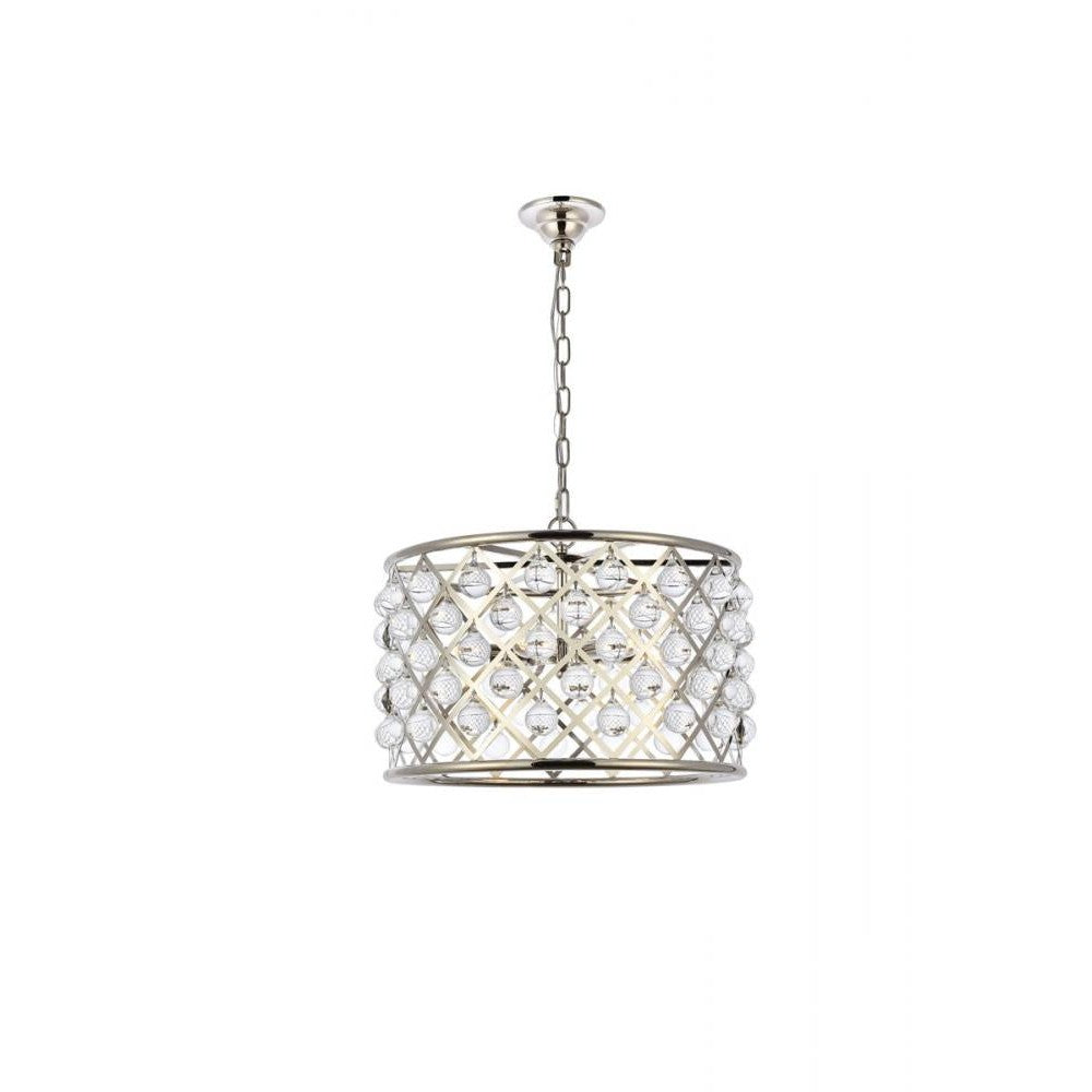 Elegant Lighting MADISON 1204D20PN/RC Pendant Transitional - Polished Nickel