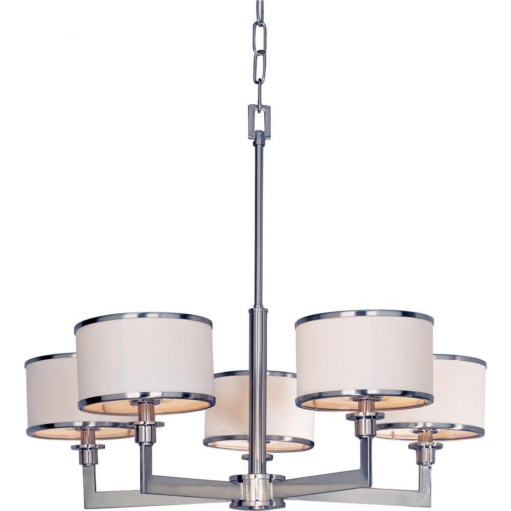 Nexus 27.75 Inch Semi Flush Mount Light – Satin Nickel