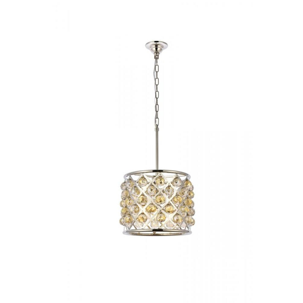 Elegant Lighting MADISON 1206D14PN-GT/RC Pendant Transitional - Polished Nickel