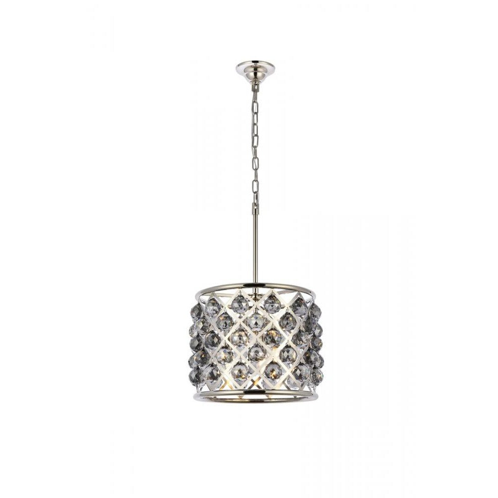 Elegant Lighting MADISON 1206D14PN-SS/RC Pendant Transitional - Polished Nickel