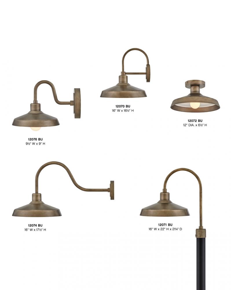 Hinkley Lighting FORGE 12070BU Exterior Industrial - Burnished Bronze