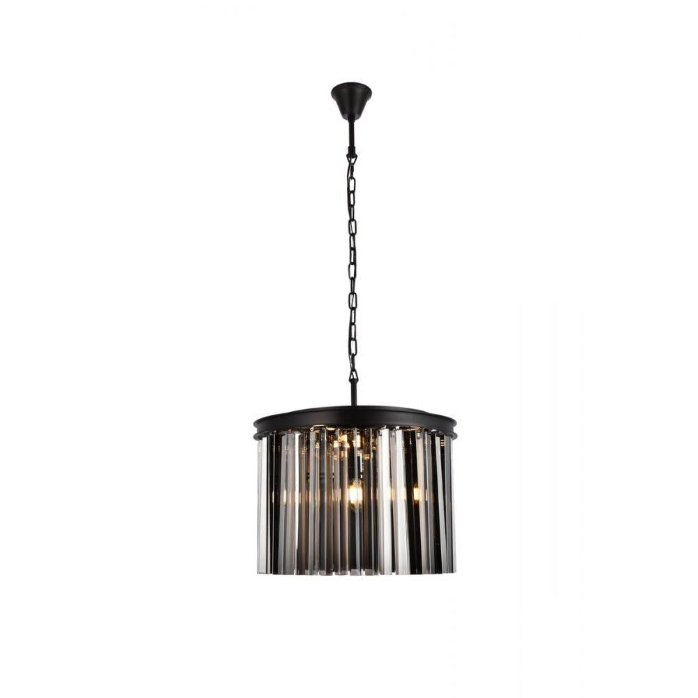 Elegant Lighting SYDNEY 1208D20MB-SS/RC Pendant Transitional - Matte Black