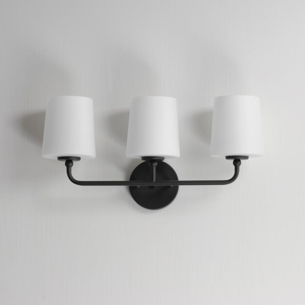 Maxim Lighting BRISTOL 12093SWBK Bathroom Fixture Traditional - Black