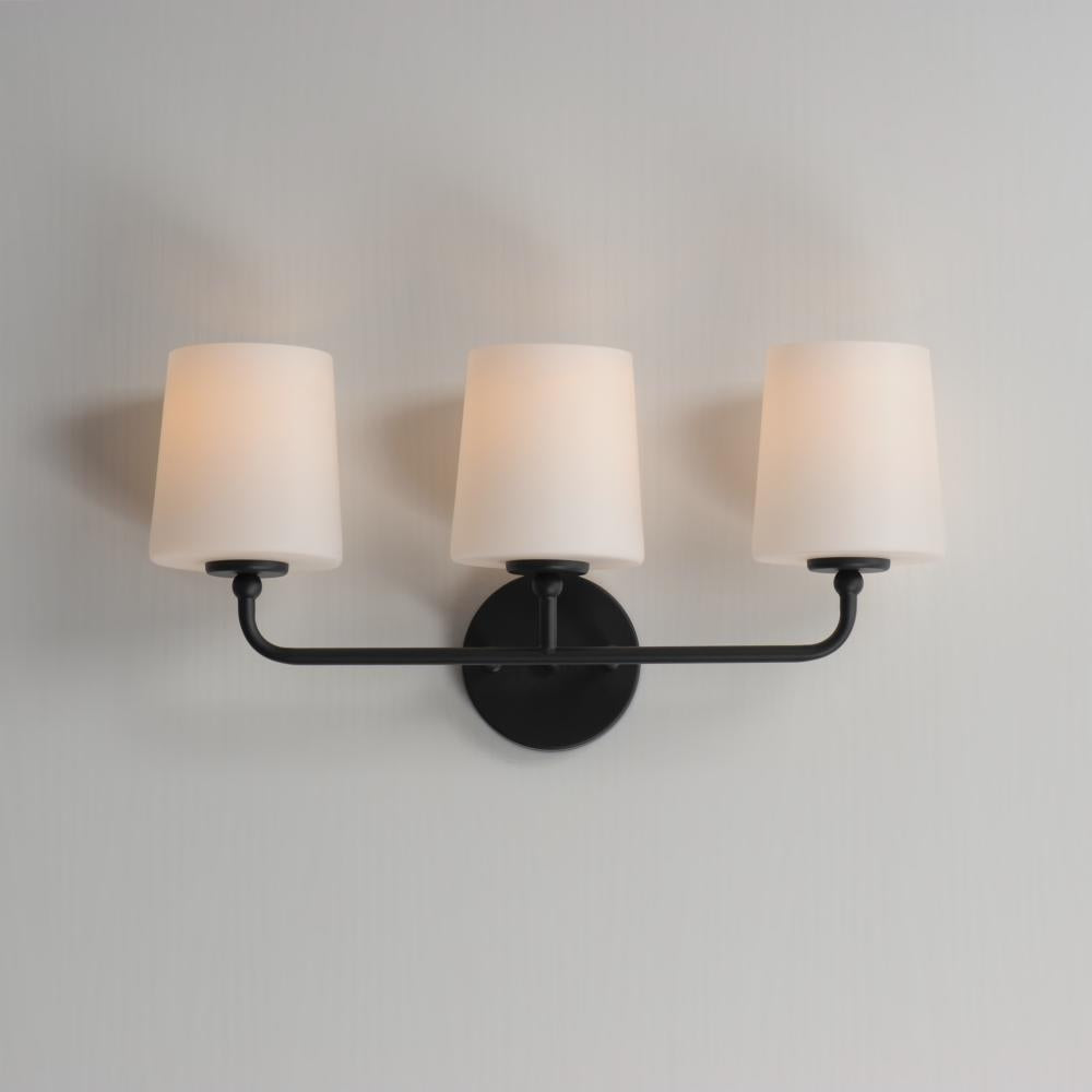 Maxim Lighting BRISTOL 12093SWBK Bathroom Fixture Traditional - Black