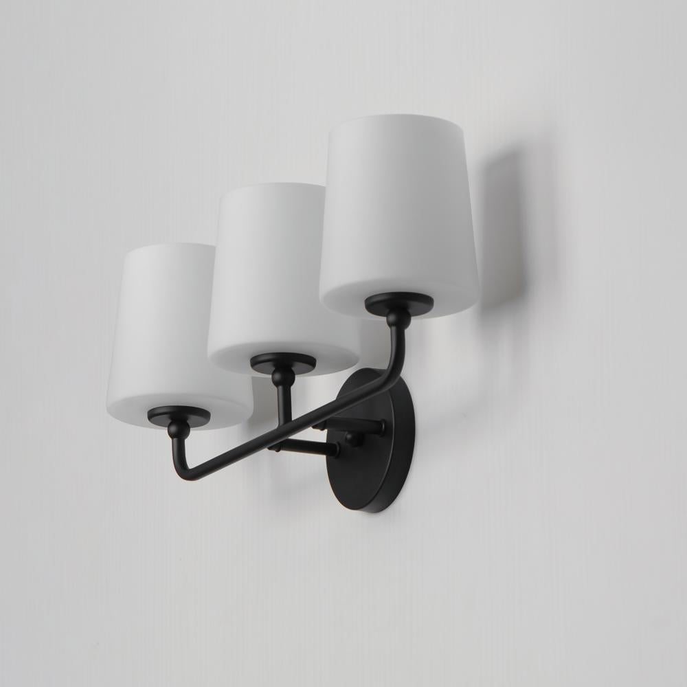 Maxim Lighting BRISTOL 12093SWBK Bathroom Fixture Traditional - Black