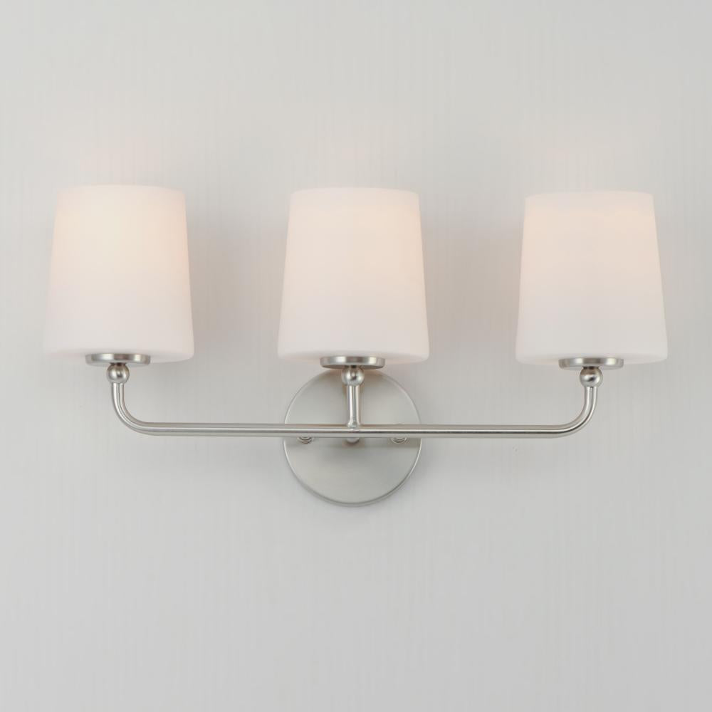 Maxim Lighting BRISTOL 12093SWSN Bathroom Fixture Traditional - Nickel