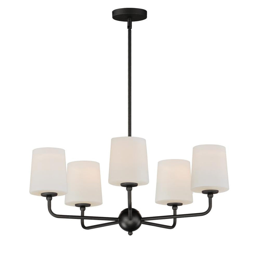 Bristol 26.5 Inch Semi Flush Mount Light – Anthracite