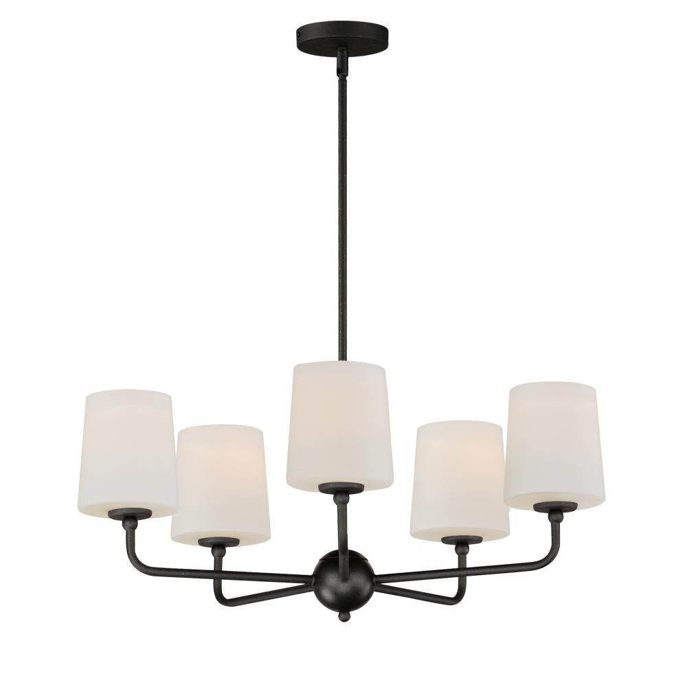 Bristol 26.5 Inch Semi Flush Mount Light – Anthracite