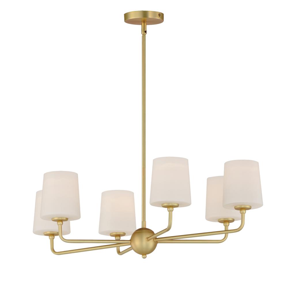 Maxim Lighting BRISTOL 12096SWSBR Chandelier Traditional - Brass