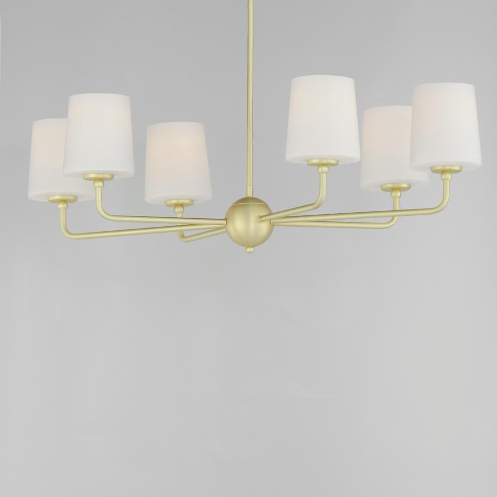 Maxim Lighting BRISTOL 12096SWSBR Chandelier Traditional - Brass