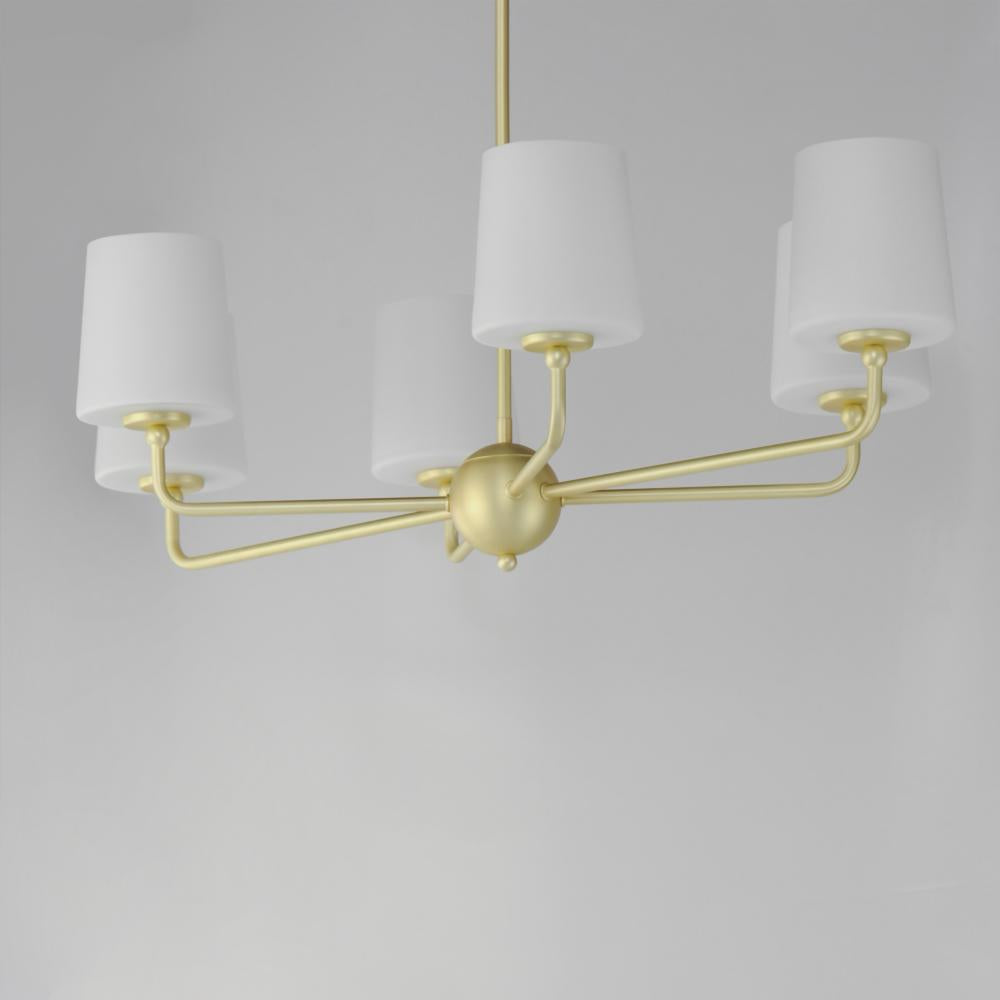 Maxim Lighting BRISTOL 12096SWSBR Chandelier Traditional - Brass