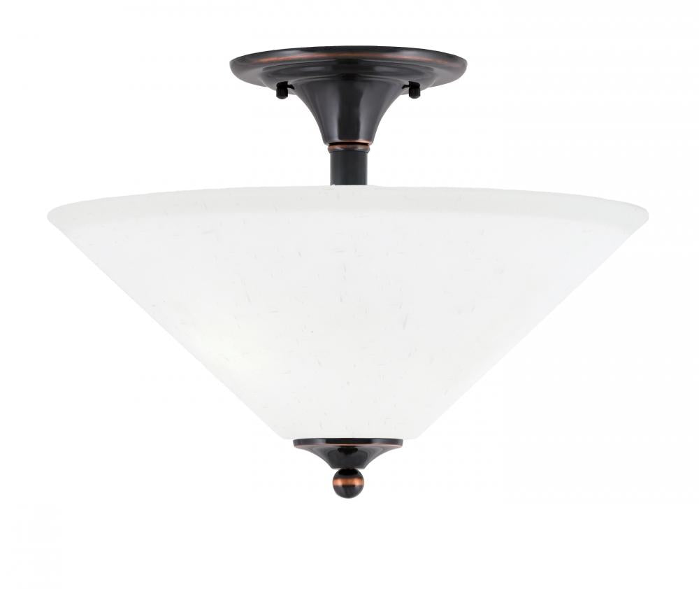 Toltec Company SEMI FLUSHES 121-BC-318 Semi Flush Mt - Black