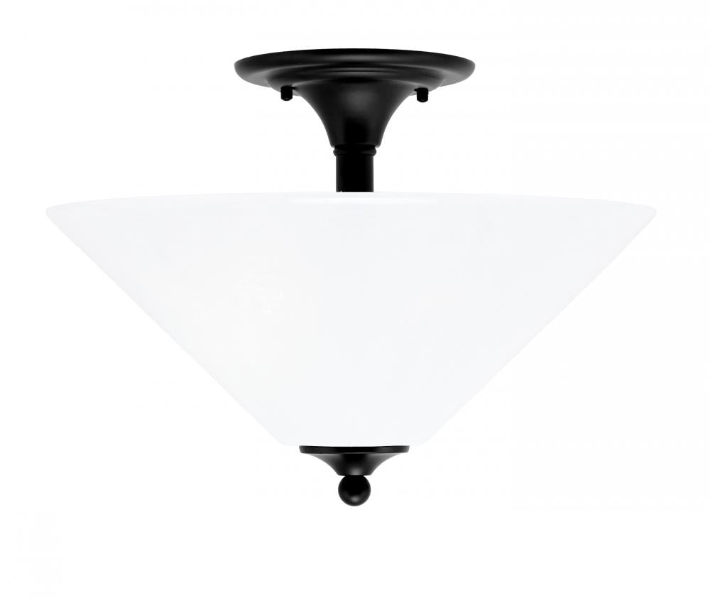 Toltec Company SEMI FLUSHES 121-MB-2161 Semi Flush Mt - Black