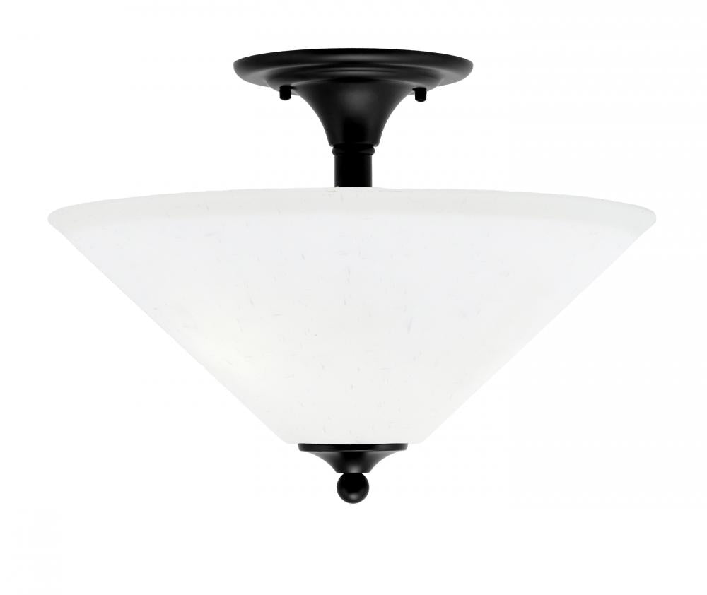 Toltec Company SEMI FLUSHES 121-MB-318 Semi Flush Mt - Black