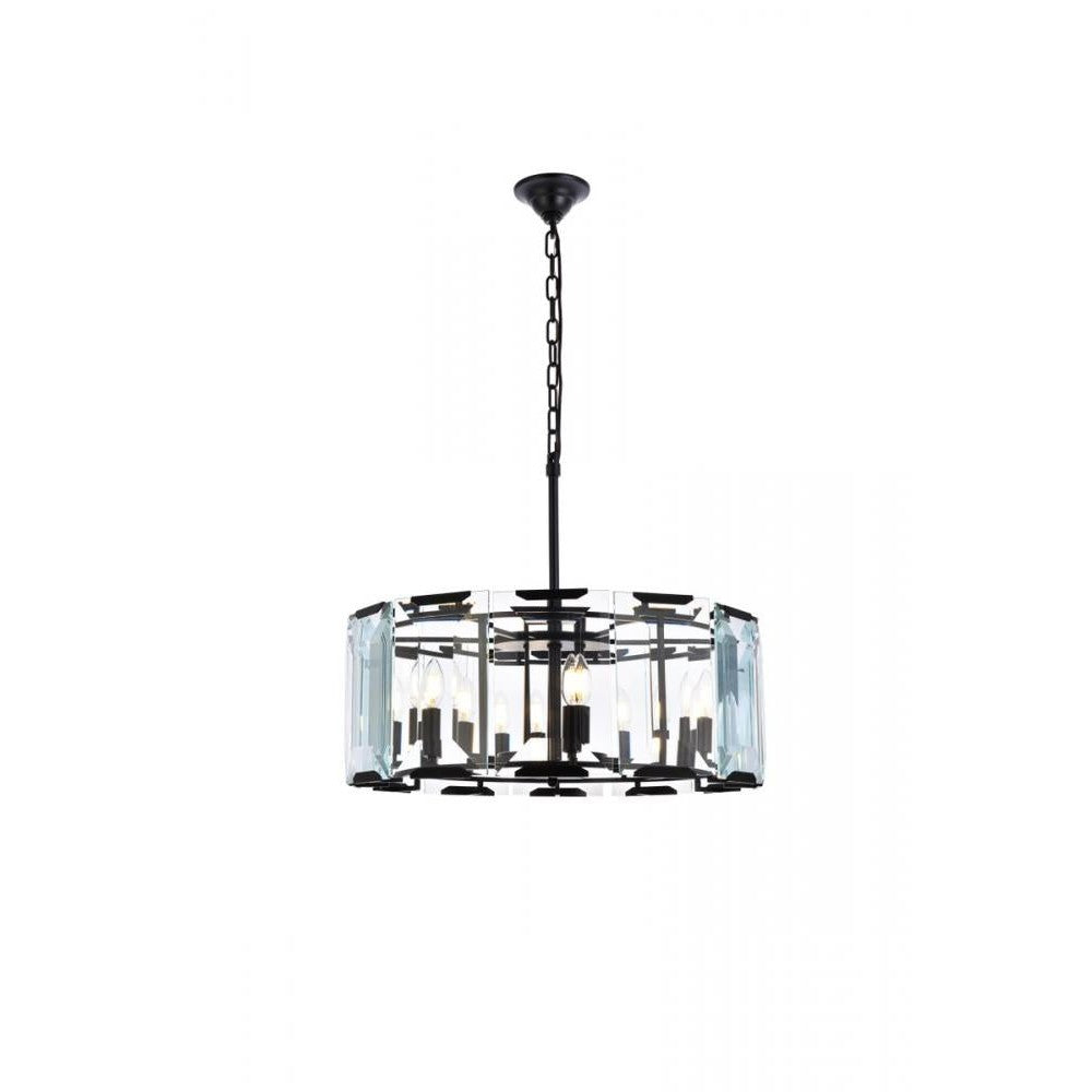 Elegant Lighting MONACO 1211D26FB Chandelier Transitional - Flat Black Matte