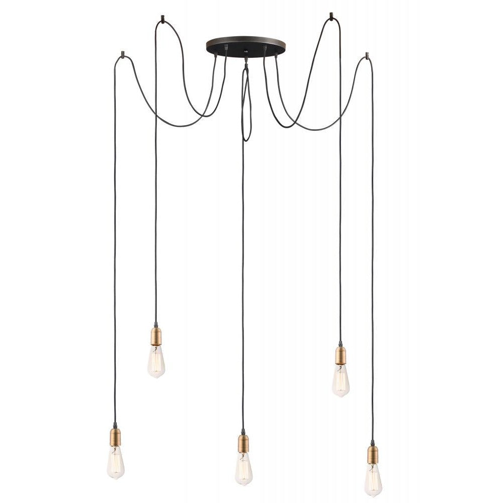 Maxim Lighting EARLY ELECTRIC 12125BKAB Pendant Country Rustic - Antique Brass