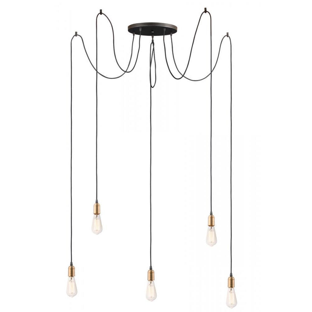 Maxim Lighting EARLY ELECTRIC 12125BKAB Pendant Country Rustic - Antique Brass