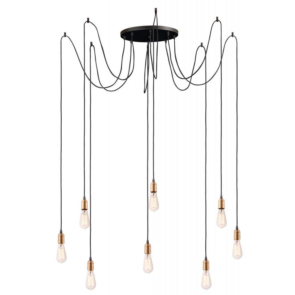 Maxim Lighting EARLY ELECTRIC 12128BKAB Pendant Country Rustic - Antique Brass