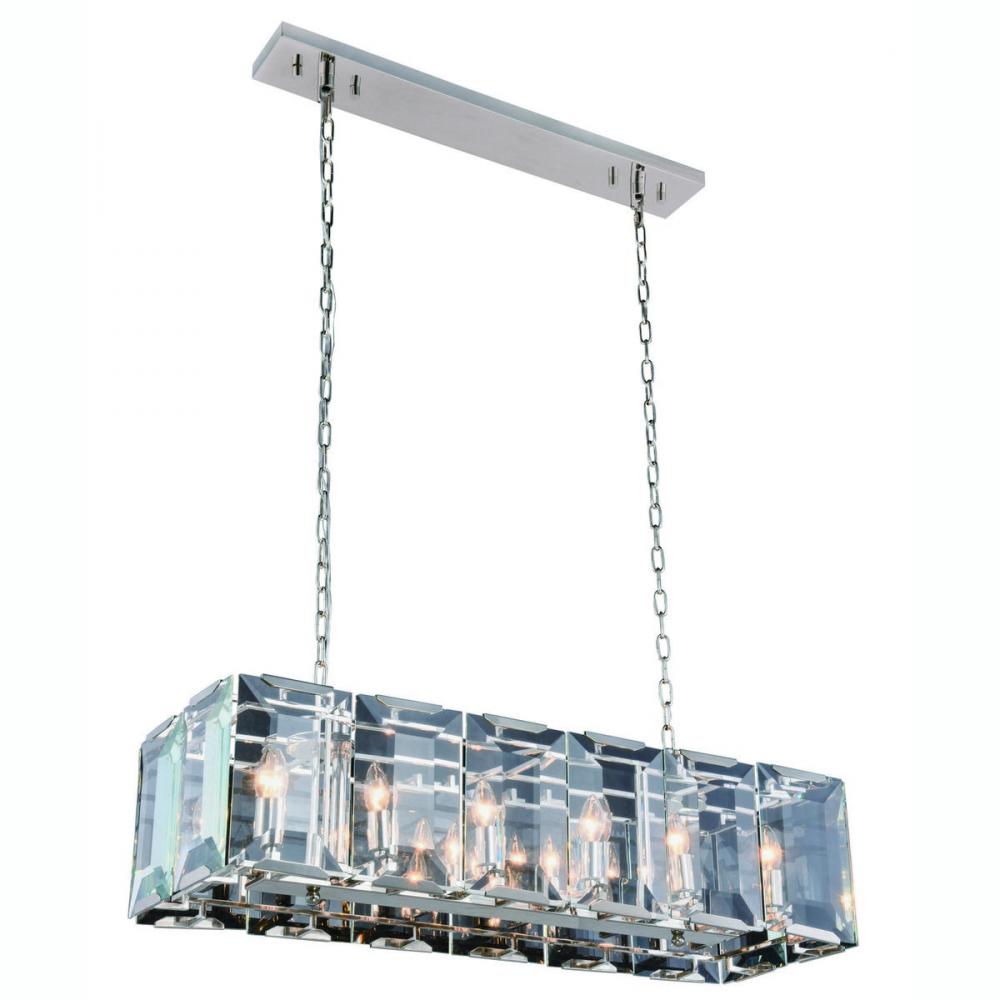 Elegant Lighting MONACO 1212D40PN Chandelier Transitional - Polished Nickel