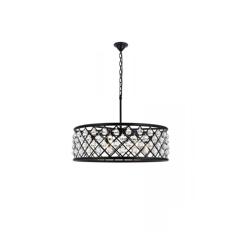 Elegant Lighting MADISON 1213D32MB/RC Chandelier Transitional - Matte Black