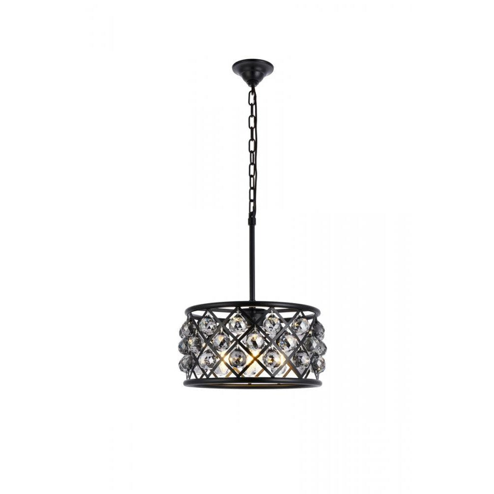 Elegant Lighting MADISON 1214D16MB-SS/RC Pendant Transitional - Matte Black