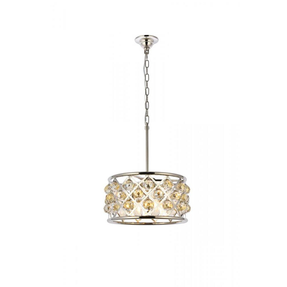 Elegant Lighting MADISON 1214D16PN-GT/RC Pendant Transitional - Polished Nickel