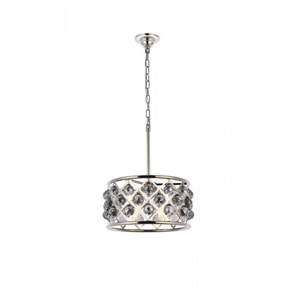 Elegant Lighting MADISON 1214D16PN-SS/RC Pendant Transitional - Polished Nickel