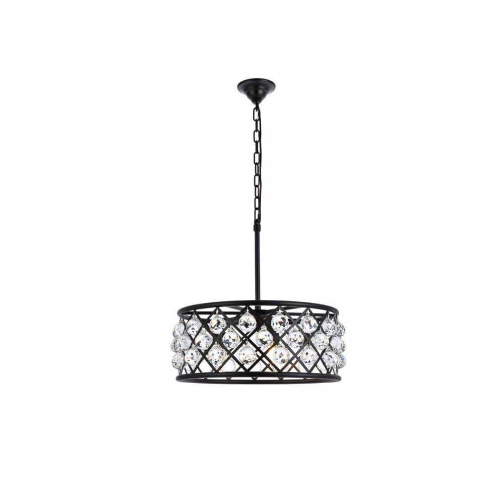 Elegant Lighting MADISON 1214D20MB/RC Chandelier Transitional - Matte Black