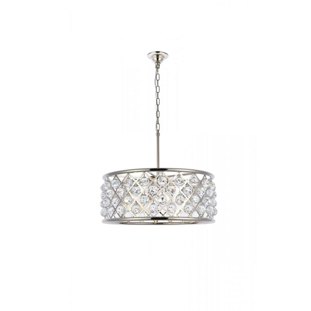 Elegant Lighting MADISON 1214D25PN/RC Chandelier Transitional - Polished Nickel