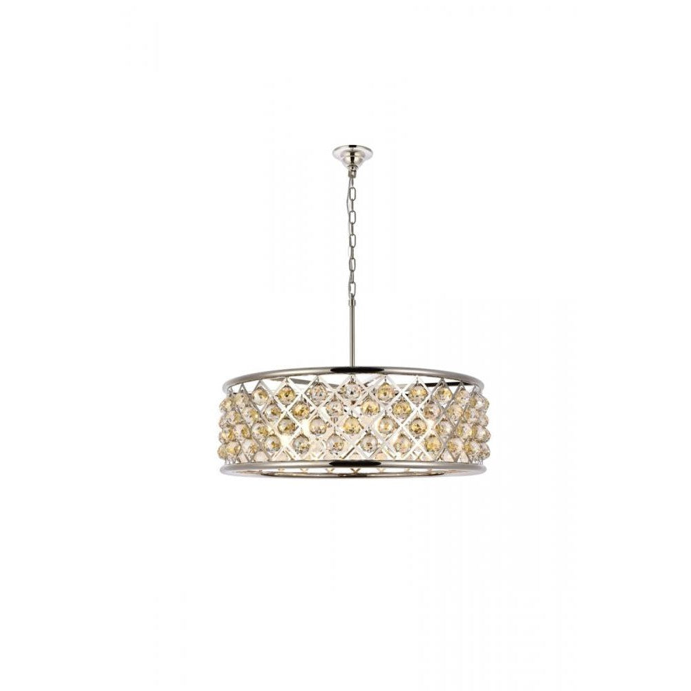 Elegant Lighting MADISON 1214D32PN-GT/RC Chandelier Transitional - Polished Nickel