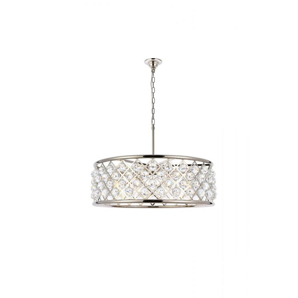 Elegant Lighting MADISON 1214D32PN/RC Chandelier Transitional - Polished Nickel