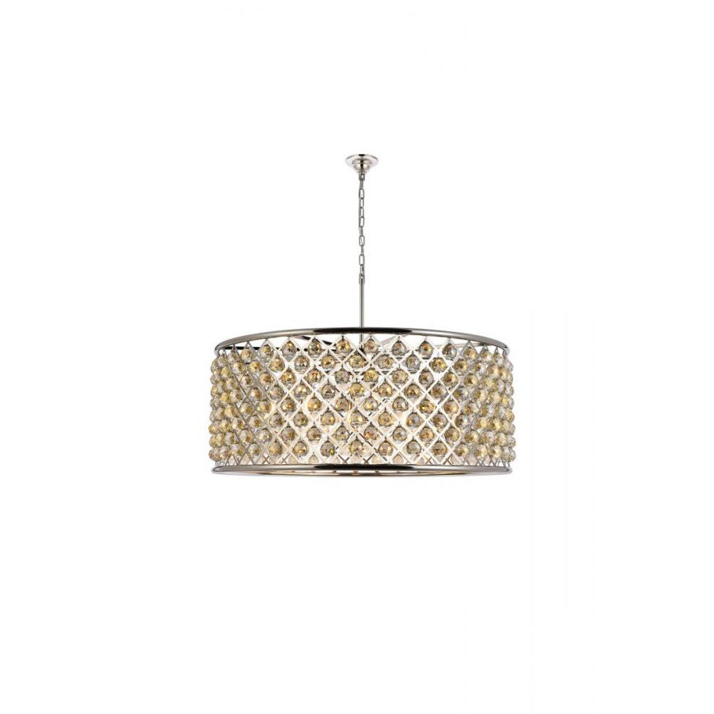 Elegant Lighting MADISON 1214G43PN-GT/RC Chandelier Transitional - Polished Nickel