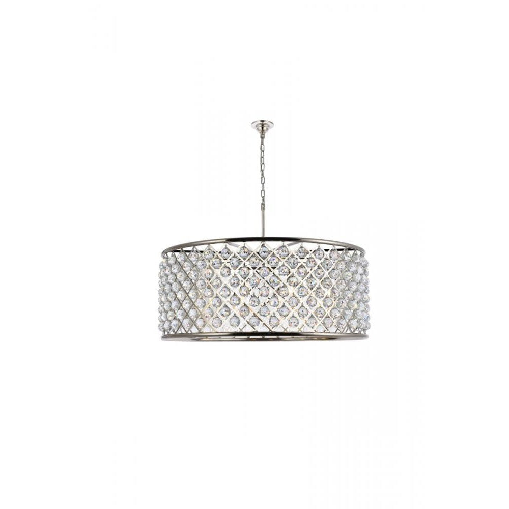 Elegant Lighting MADISON 1214G43PN/RC Chandelier Transitional - Polished Nickel