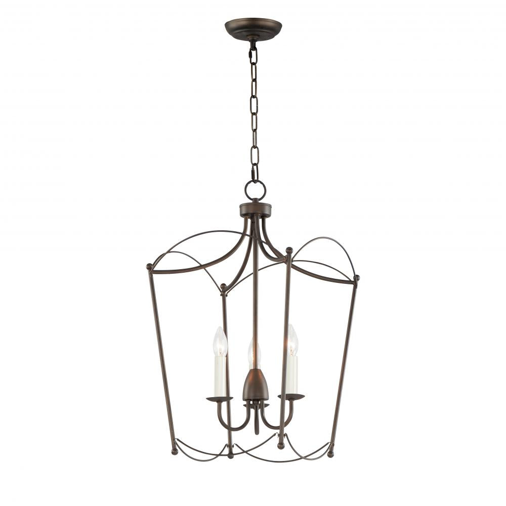 Plumette 0 Inch 3 Light Pendant – Chestnut Bronze
