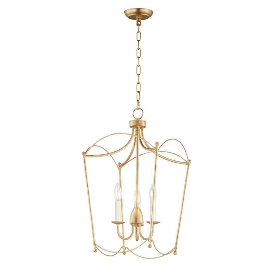 Maxim Lighting 12163GL Plumette 0 Inch 3 Light Pendant – Gold Leaf