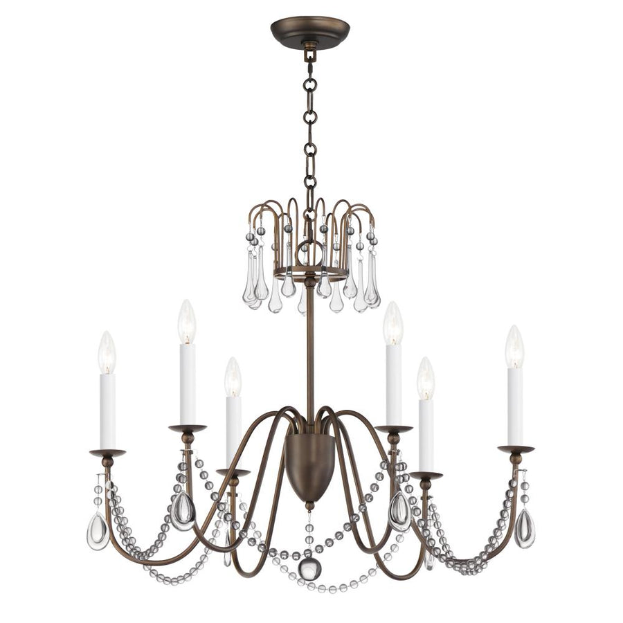Plumette 28 Inch Chandelier – Chestnut Bronze